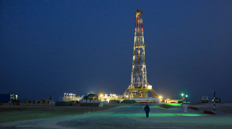 A rig in Oman's Khazzan field