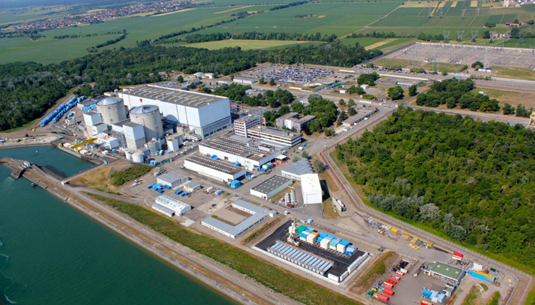 A nuclear power plant in France
