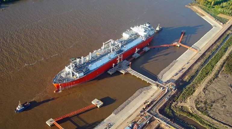 An FSRU at Argentina's Escobar LNG terminal.