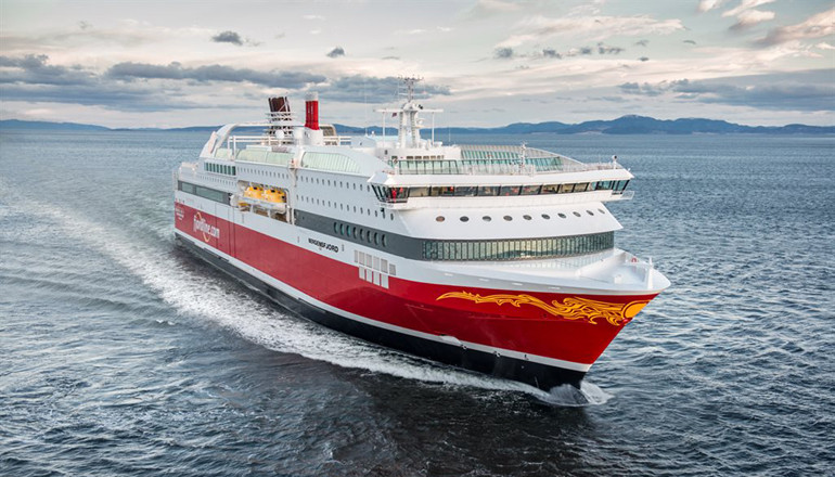 An LNG-fuelled ferry in Norway.