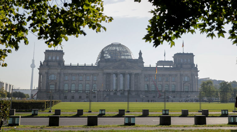 A photo of Germany’s Reichstag in Berlin.