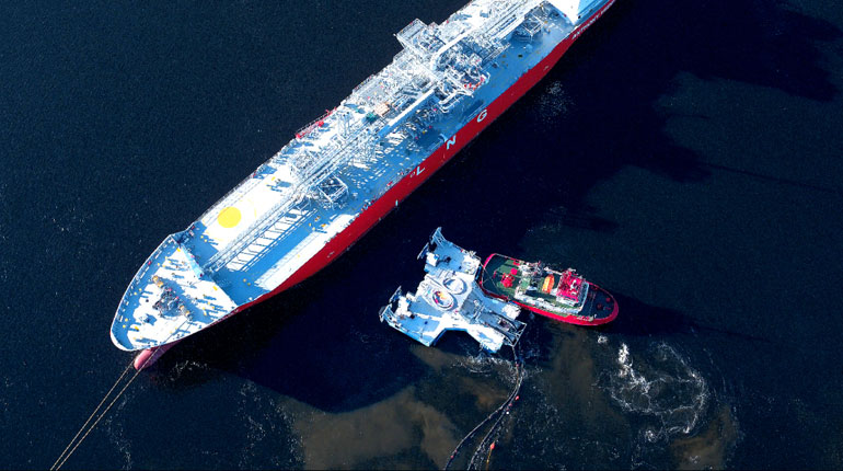 A Qatargas LNG carrier.