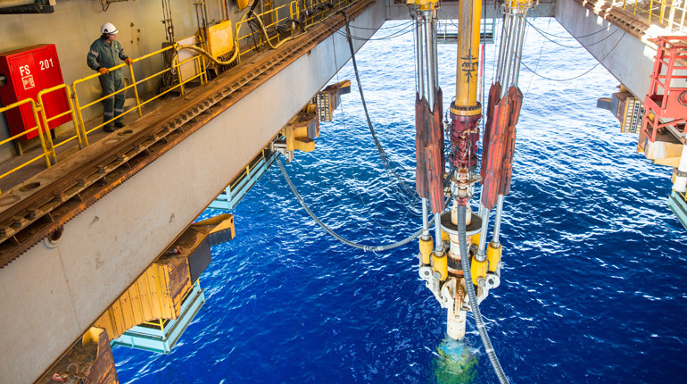 Drilling for tight gas in Changbei, China.