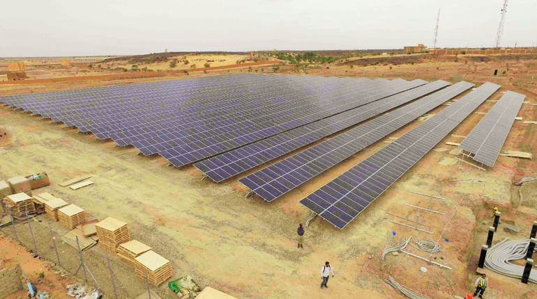 A Mauritanian solar plant