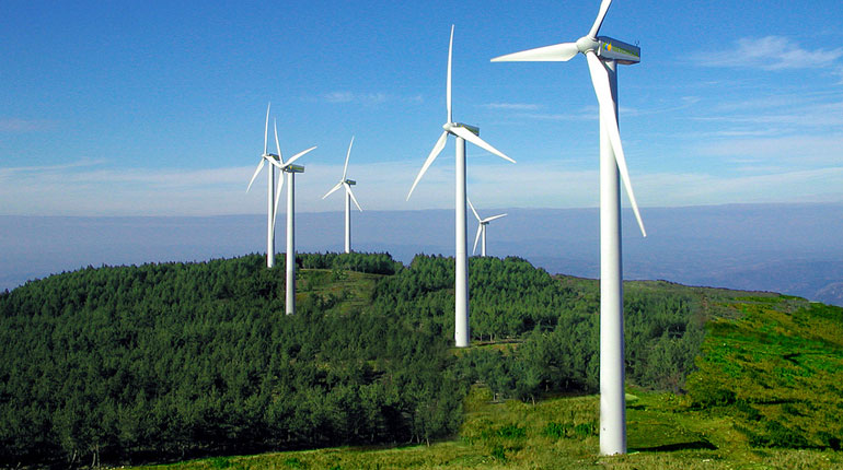 The Orense wind farm, Spain