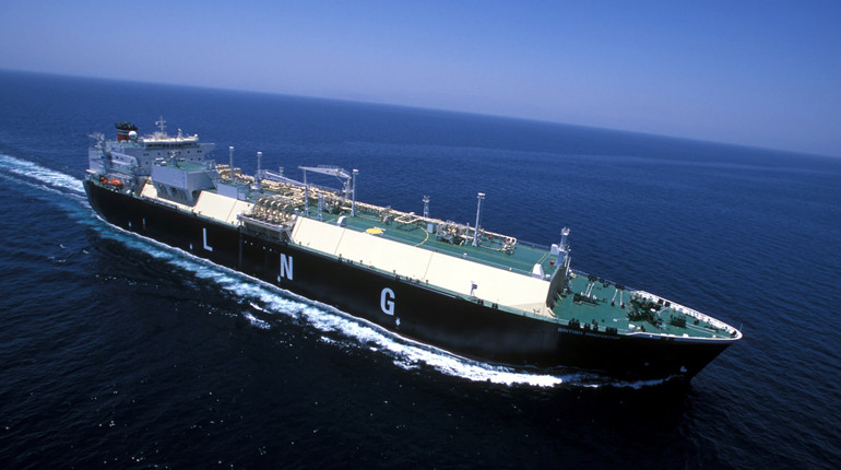 A platform at the offshore Yadana field.