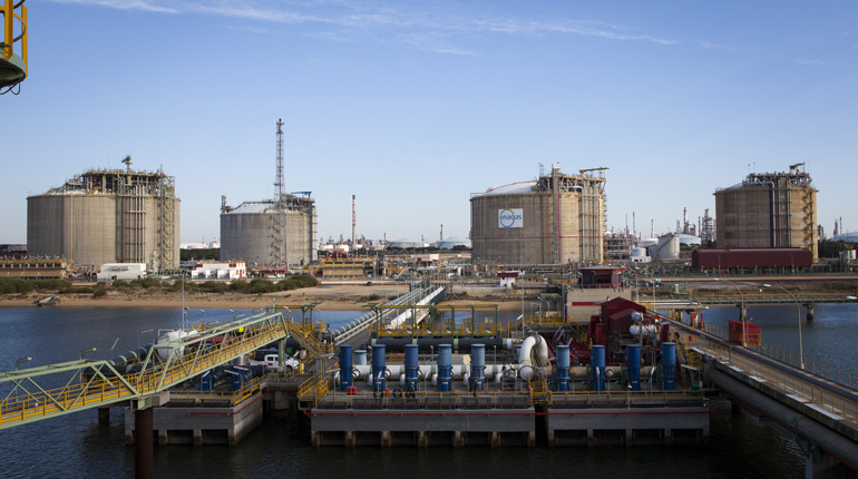 The Huelva LNG terminal in Spain