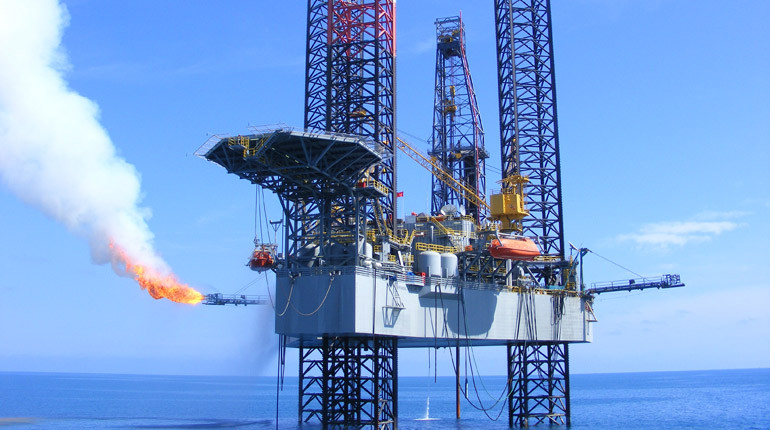 A rig offshore Bangladesh.