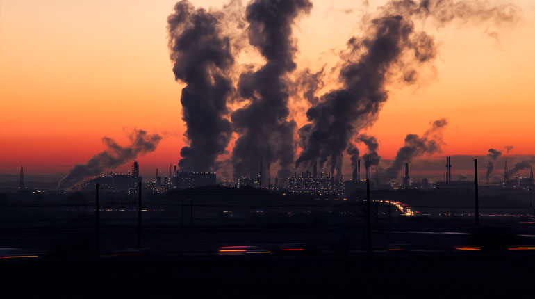 Industrial emissions.
