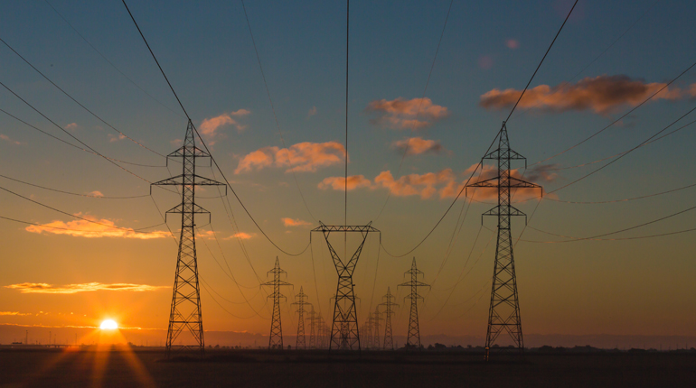 Electricity pylons